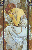 Alfons Mucha - The Times of Day - Night's Repose