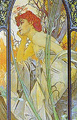 Alfons Mucha - The Times of Day - Evening Contemplation