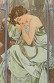 Alfons Mucha - The Times of Day - Night's Repose