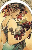 Alfons Mucha - Flowers & Fruit - Fruit